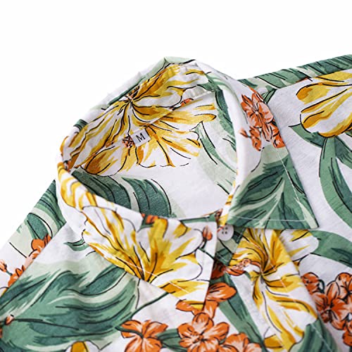 Hawaii Style Floral Dog and Dad Shirts