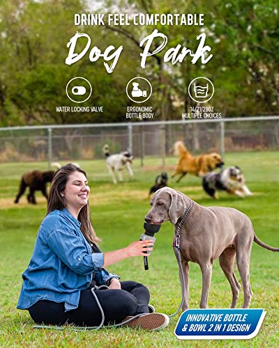 lesotc Upgraded Dog Water Bottle Foldable,Portable Dog Water Dispenser,Leak Proof Pet Water Bottle for Dogs,Dog Travel Water Bottle for Outdoor Walking,Hiking,Travel,BPA Free,Lightweight