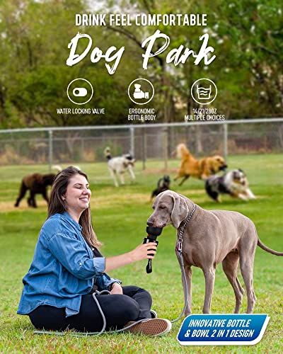 lesotc Upgraded Dog Water Bottle Foldable,Portable Dog Water Dispenser,Leak Proof Pet Water Bottle for Dogs,Dog Travel Water Bottle for Outdoor Walking,Hiking,Travel,BPA Free,Lightweight