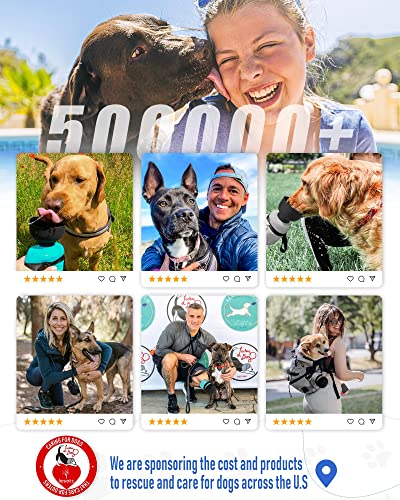 lesotc Upgraded Dog Water Bottle Foldable,Portable Dog Water Dispenser,Leak Proof Pet Water Bottle for Dogs,Dog Travel Water Bottle for Outdoor Walking,Hiking,Travel,BPA Free,Lightweight