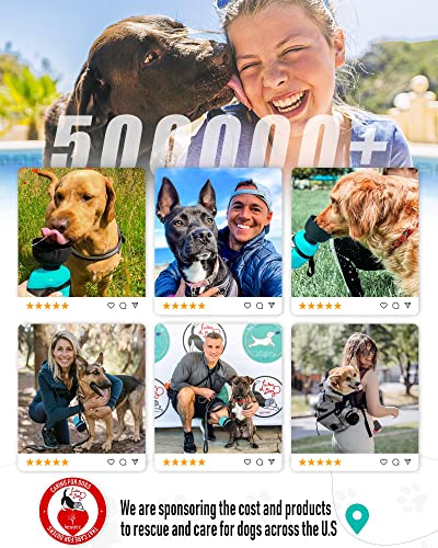 lesotc Upgraded Dog Water Bottle Foldable,Portable Dog Water Dispenser,Leak Proof Pet Water Bottle for Dogs,Dog Travel Water Bottle for Outdoor Walking,Hiking,Travel,BPA Free,Lightweight