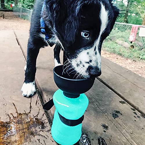 lesotc Upgraded Dog Water Bottle Foldable,Portable Dog Water Dispenser,Leak Proof Pet Water Bottle for Dogs,Dog Travel Water Bottle for Outdoor Walking,Hiking,Travel,BPA Free,Lightweight