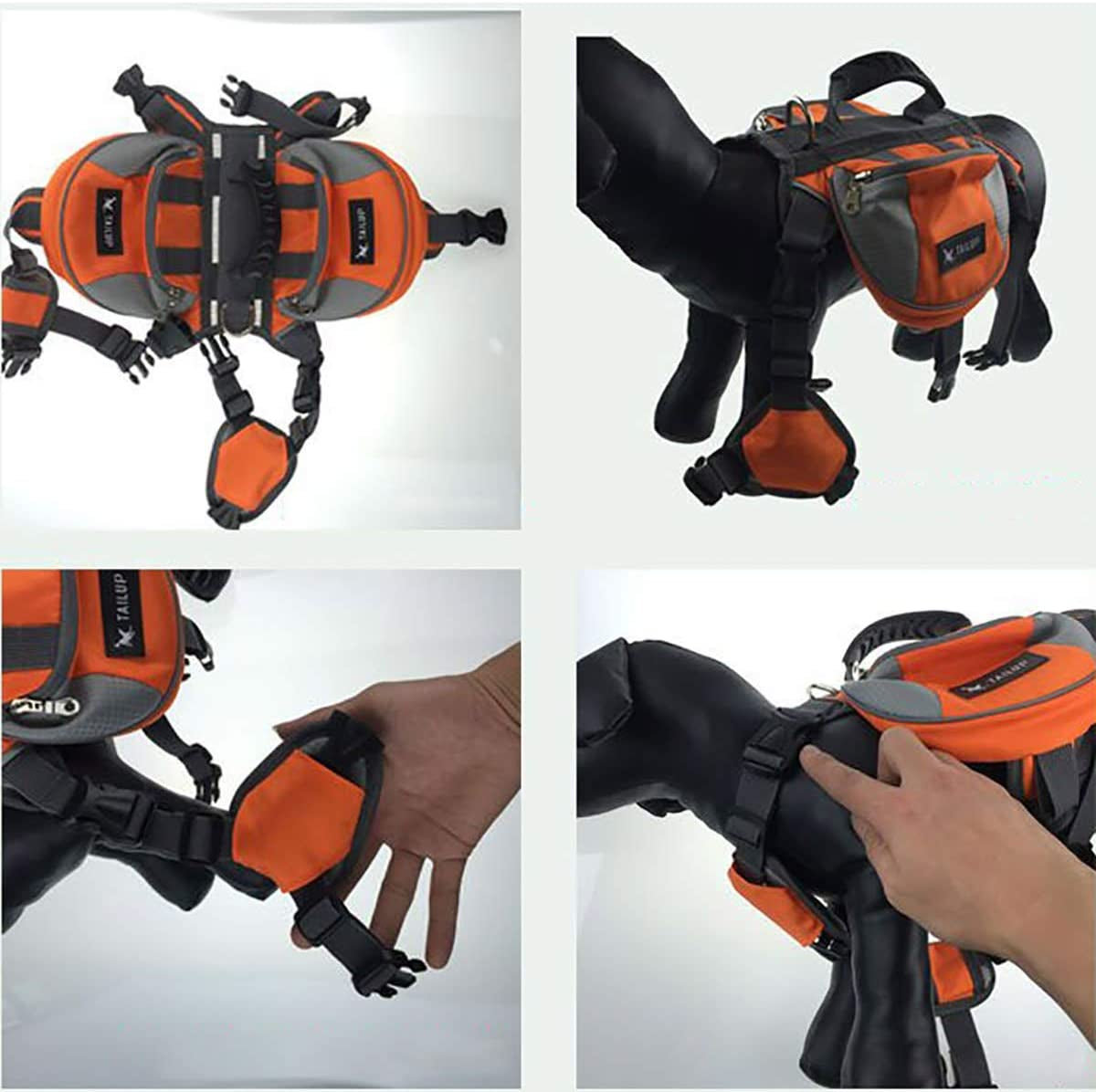 Dog Pack Travel Camping Saddle Bag for Small & Medium