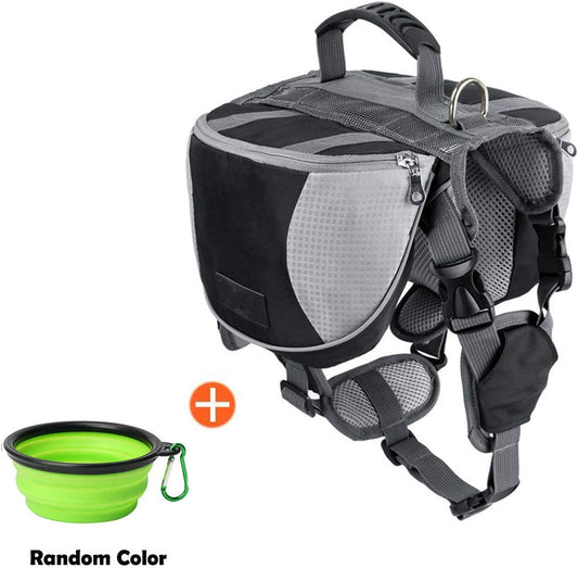 Dog Pack Travel Camping Saddle Bag for Small & Medium