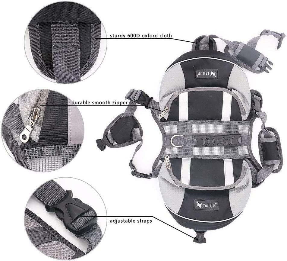 Dog Pack Travel Camping Saddle Bag for Small & Medium