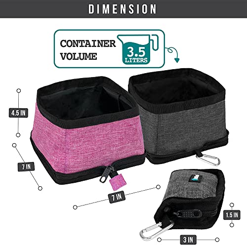 Collapsible Dog/Cat Bowl Set