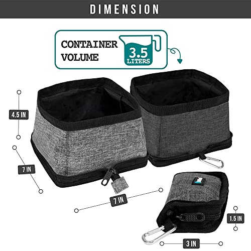 Collapsible Dog/Cat Bowl Set